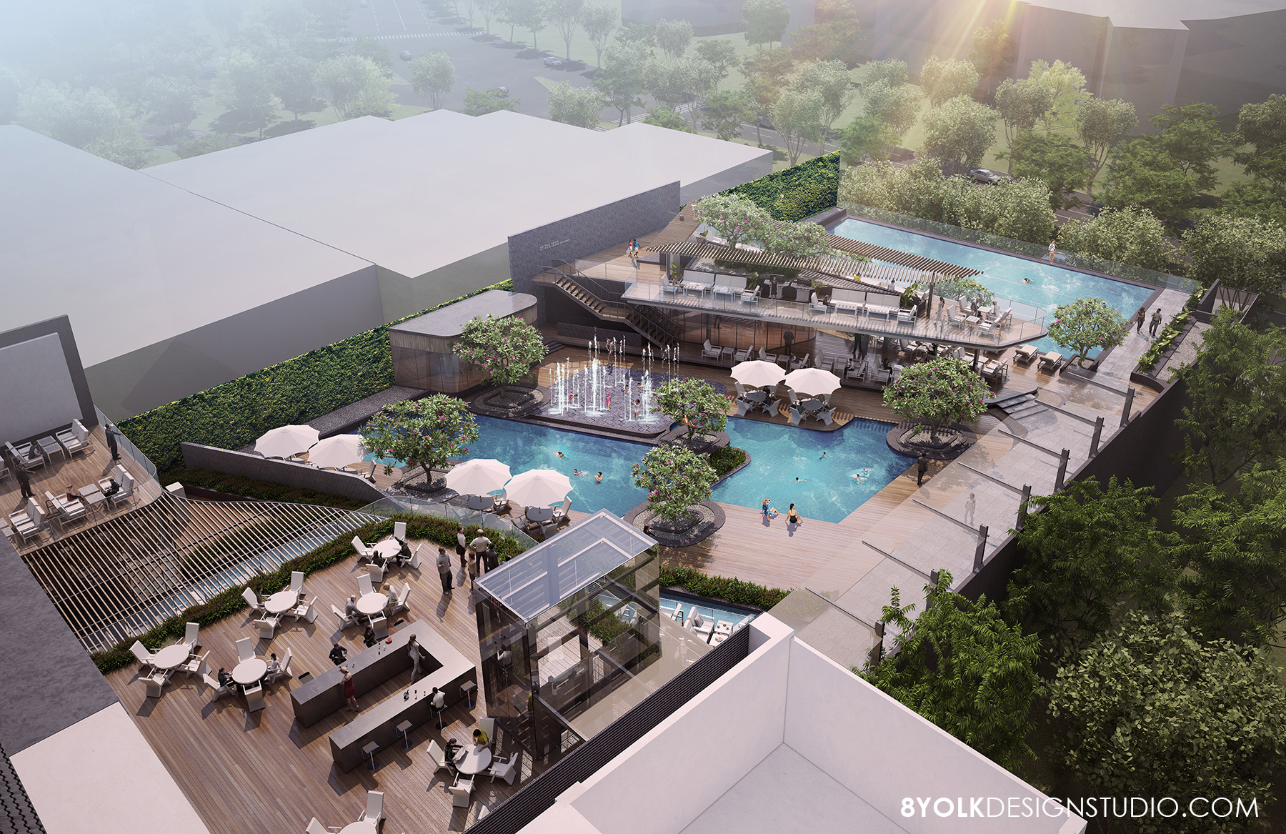 The American Club Conceptual Design Renderings D Architectural